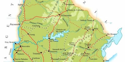 ನಕ್ಷೆ ಉರುಗ್ವೆ ಭೂಗೋಳ